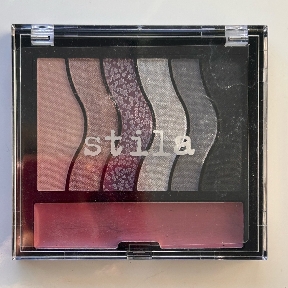 Stila Eyeshadow/Lip Palette - Rose, Silver, Charcoal (never used)